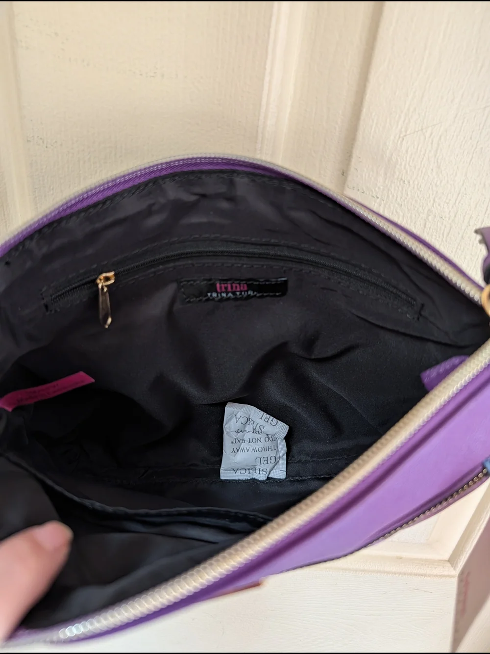 NWT Trina Turk Purple Floral Crossbody Bag -  Women